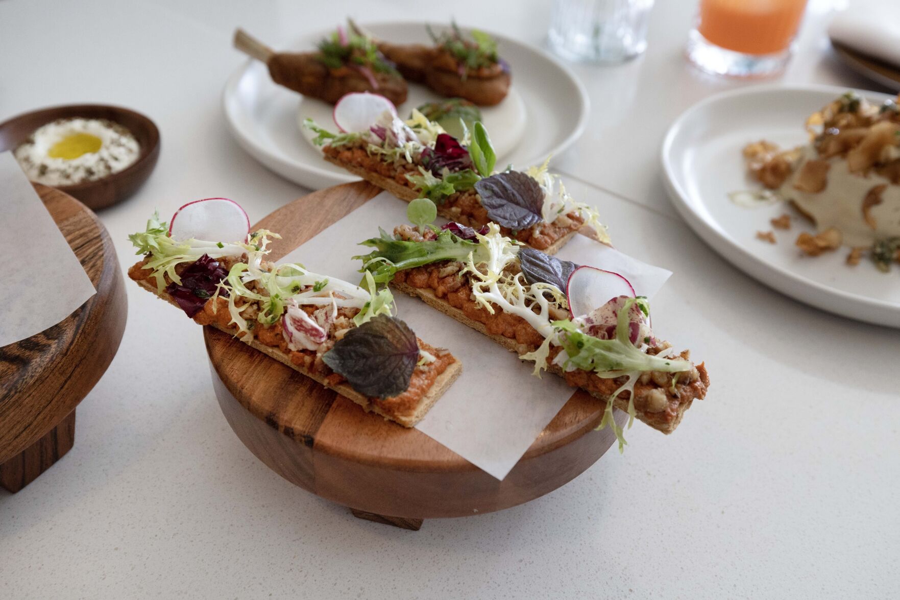 Arbequina flatbreads